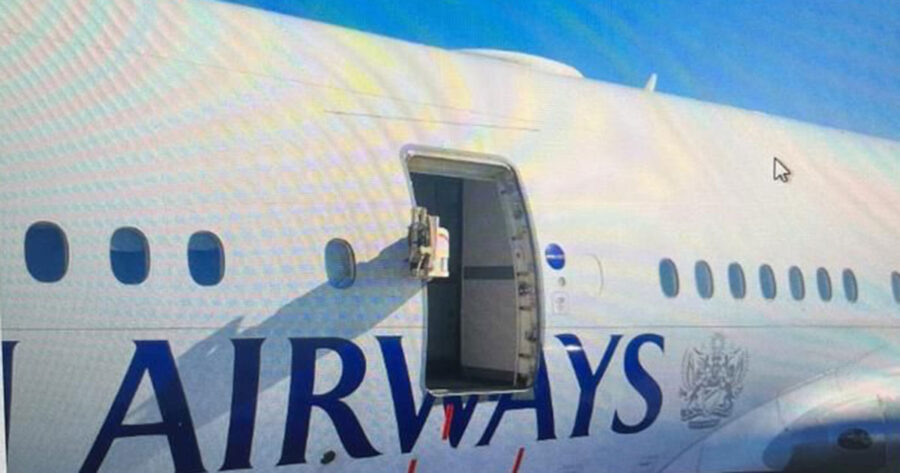 BA Door Ripped Off After Someone in Cape Town Forgot to Close the Door