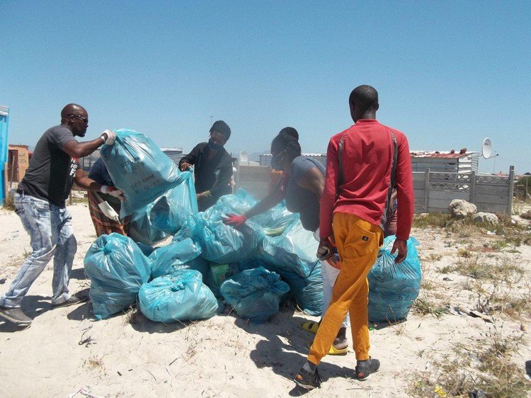 Volunteers have been cleaning up parts of Level Two informal settlement since July last year. Photo: Vincent Lali