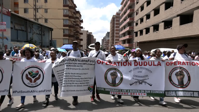 Operation Dudula: Hundreds of Anti-Migrants March Through Hillbrow to 'Take Back South Africa'