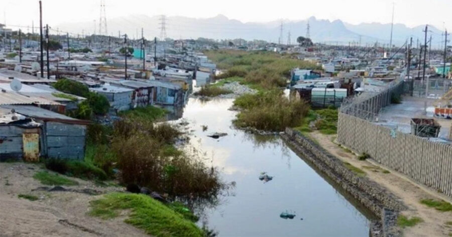 Residents say blockages in this canal caused the water to flood homes. Photos: Vincent Lali