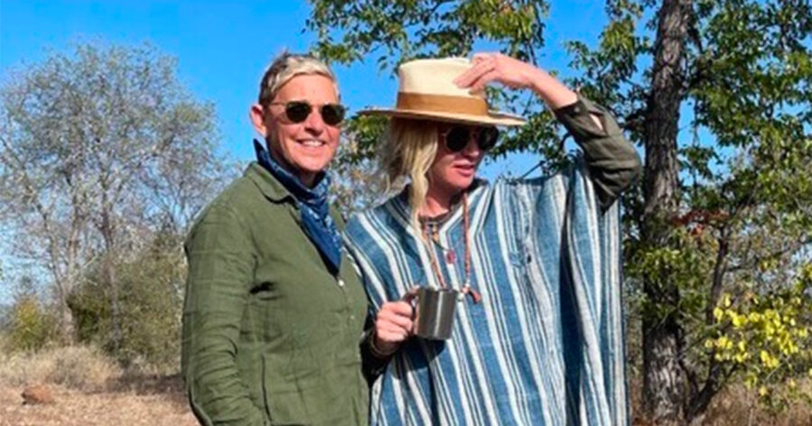Ellen DeGeneres and Portia de Rossi Enjoying Africa After Show Ends