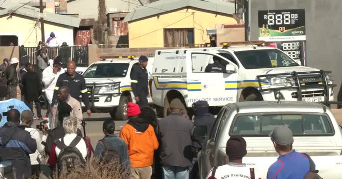 Gunmen kill 15 people 'randomly' at Soweto bar in South Africa - policej. Photo: Reuters keyframe
