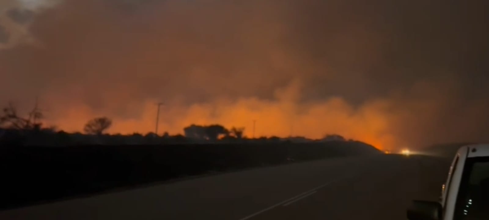 Kalahari burns fire