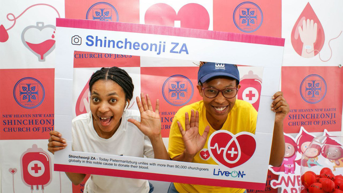 Shincheonji_Volunteers_Donating_Blood_in_Pietermaritzburg South Africa