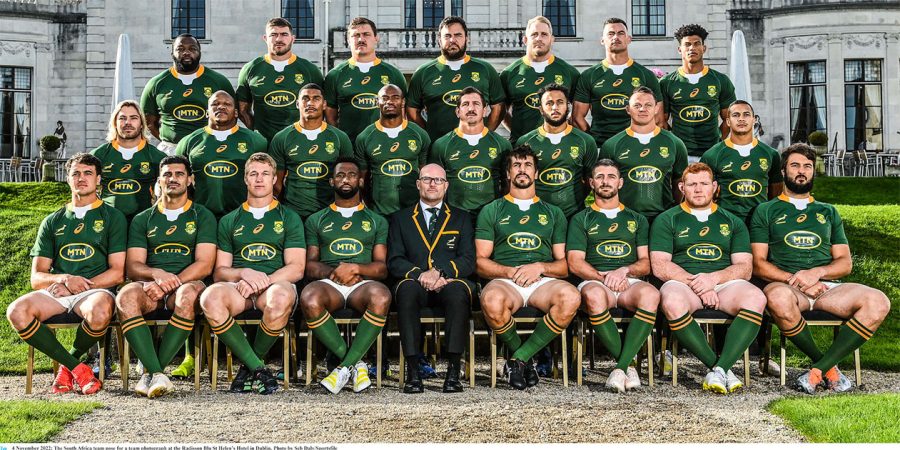 2022 Castle Lager Outgoing Tour: Springboks Team Photograph