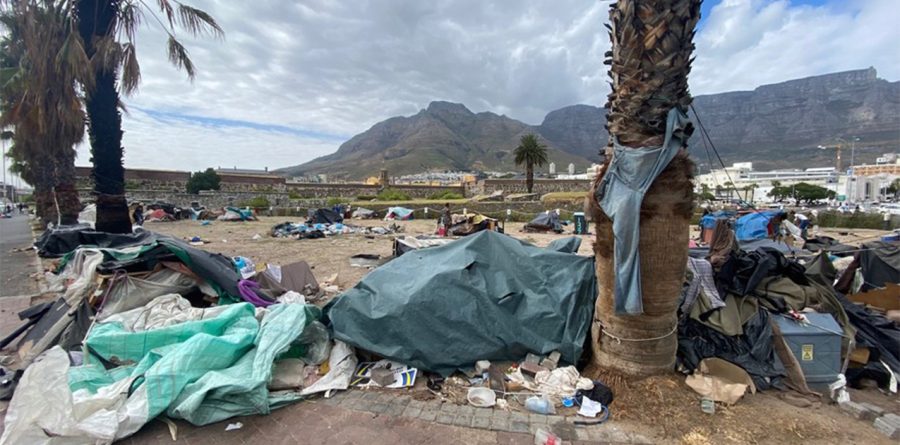 City of Cape Town is moving people off the streets. Castle homeless