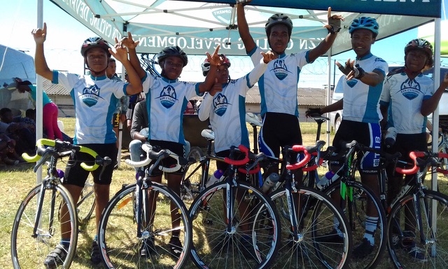 Cyclists from rural areas of KZN are celebrating the joint project between the University of Leeds and the Bambisanani Partnership, who are working with KZN Cycling to develop the Cycling to Success programme at Mnyakanya High School in Nkandla, KwaZulu-Natal.