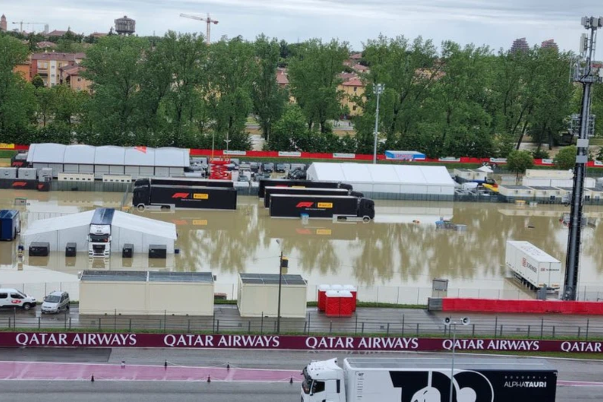 Imola GP flooding