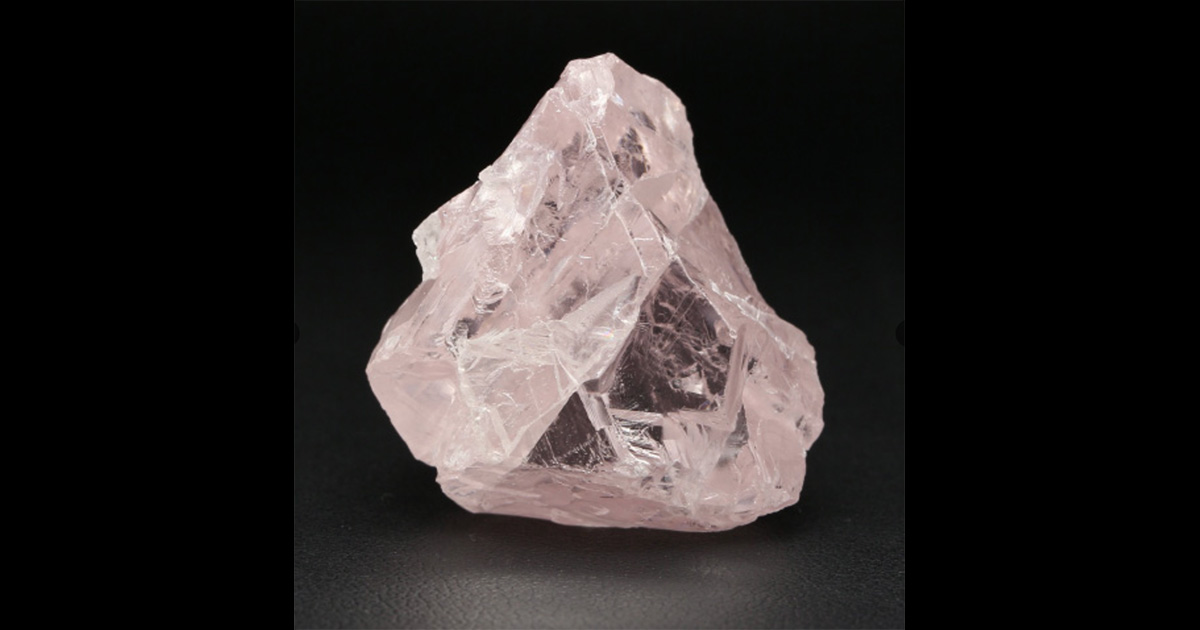 Stunning 108 carat pink diamond discovered in Lesotho mine. Photo: Storm Mountain Diamonds