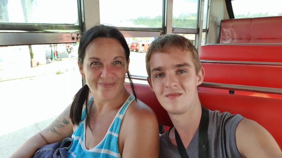 South African Mother and Son Stranded in the Philippines