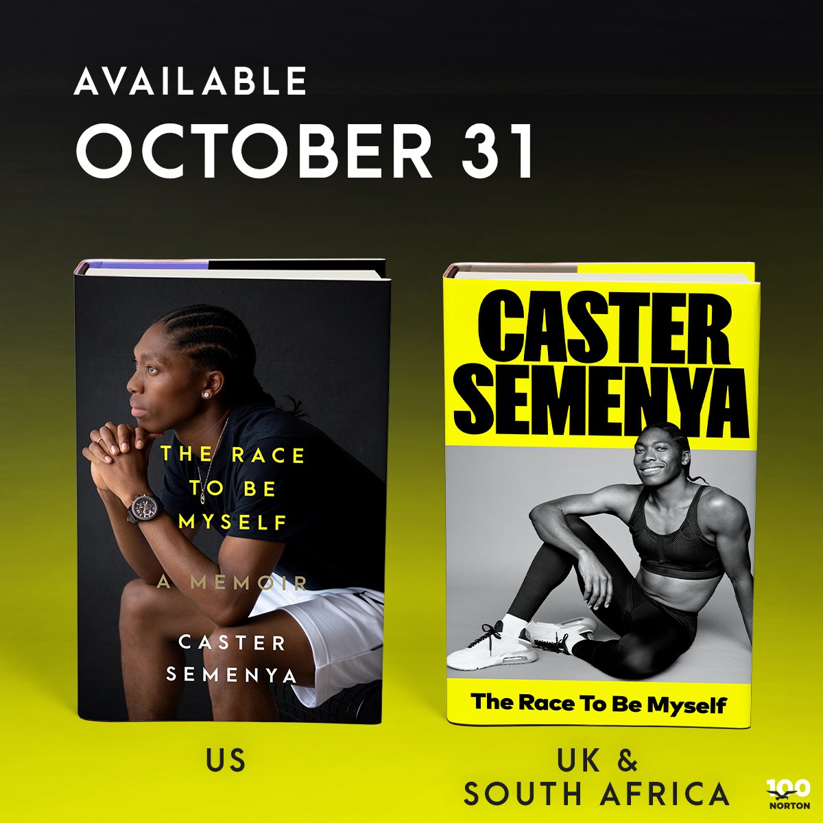 Caster Semenya announces new memoir: The Race to be Myself. Photo: Twitter / Caster Semenya