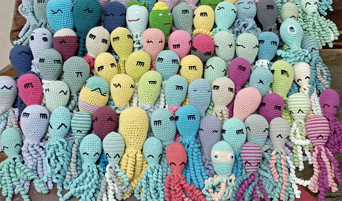 Fish Hoek High School crochets over 100 octopuses for premature babies