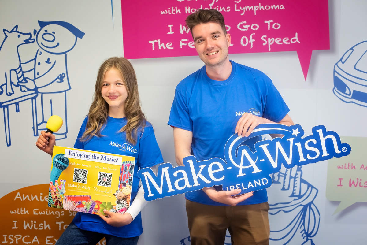 Niamh B. and Conor Reynolds from Make-a-Wish Ireland