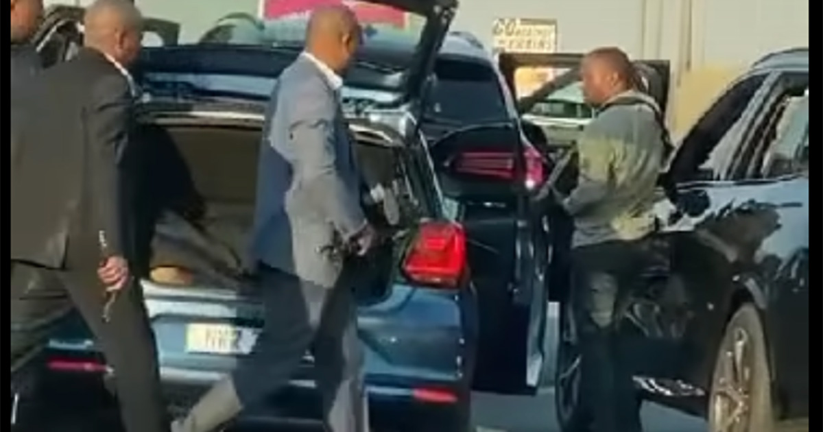 Shocking assault by VIP protection officers leads to calls for urgent investigation - WATCH