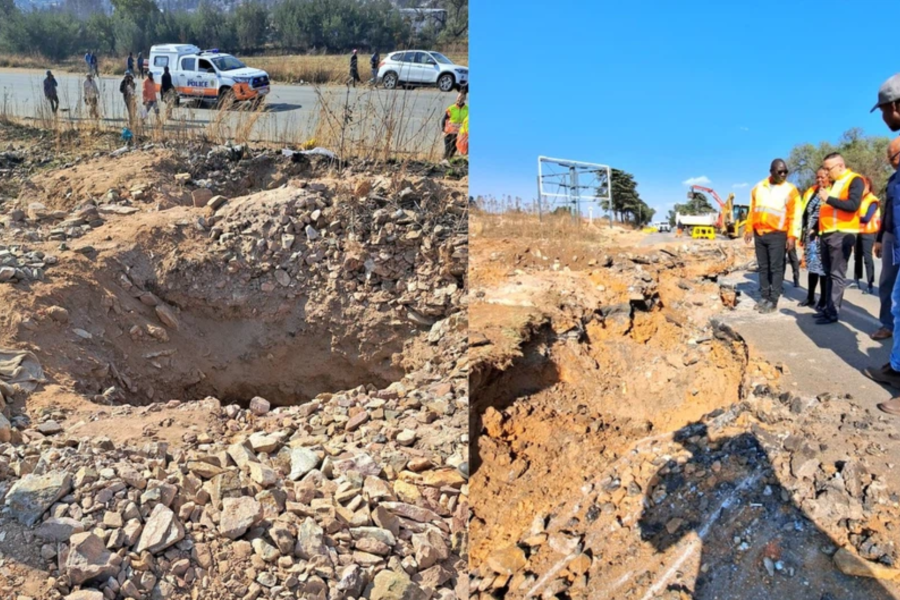 miners trapped in sinkholes in Gauteng
