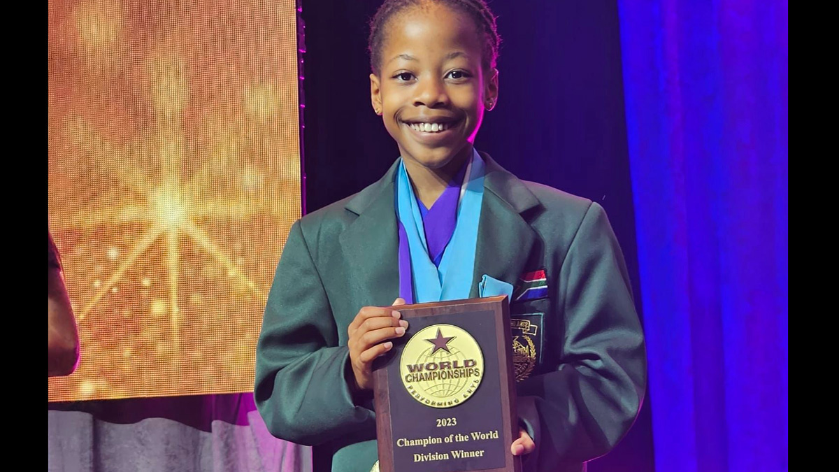 10-year-old South African gymnast crowned Champion of the World