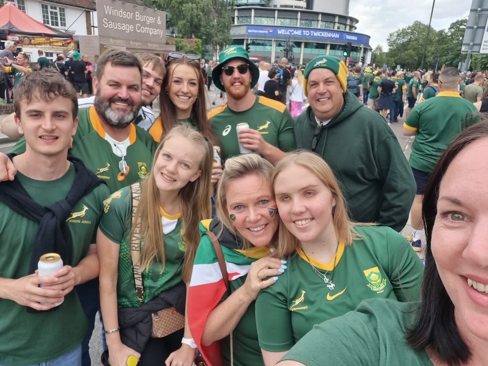 Rugby World Cup final Springboks fans