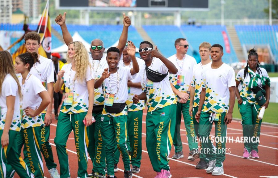 Team SA at the Youth Commonwealth Games. Photo: Roger Sedres, TeamSA