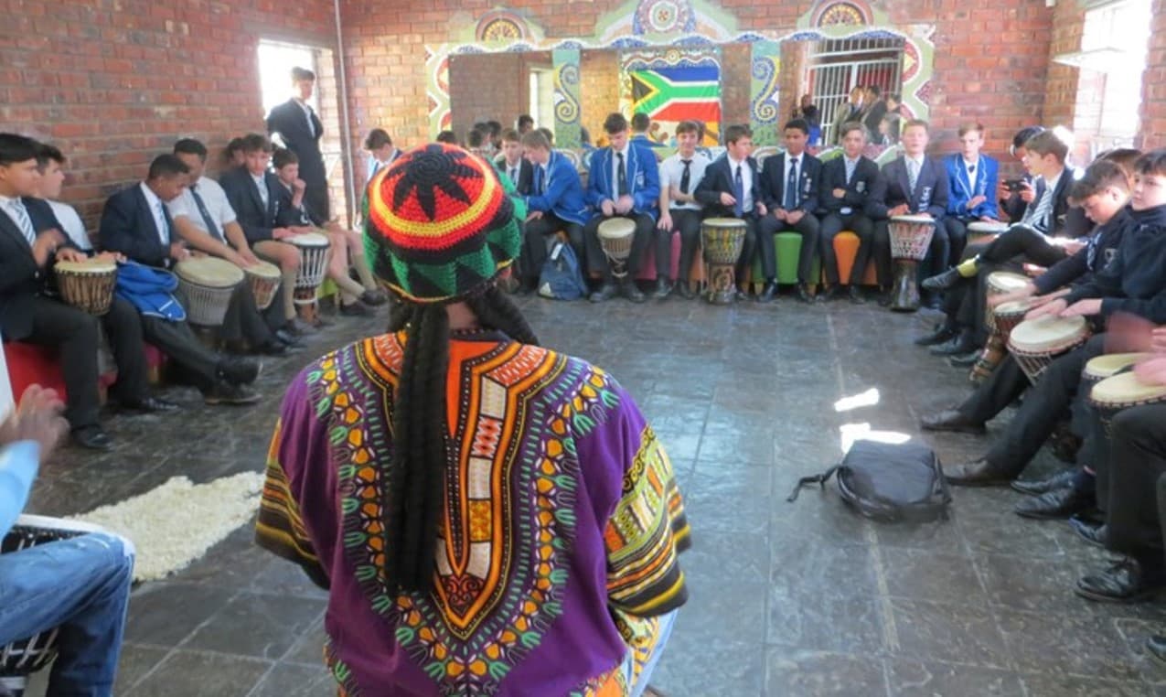 Learners treated to drumming, art and a walk through of Langa’s iconic history