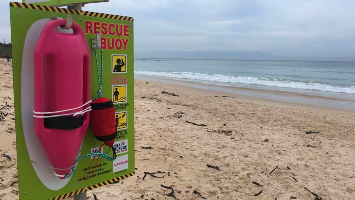 File photo of pink rescue buoy. Photo: NSRI