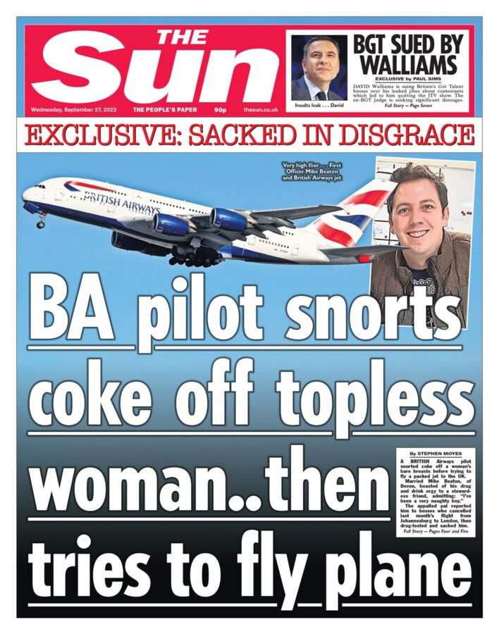 BA pilot's wild party in Joburg