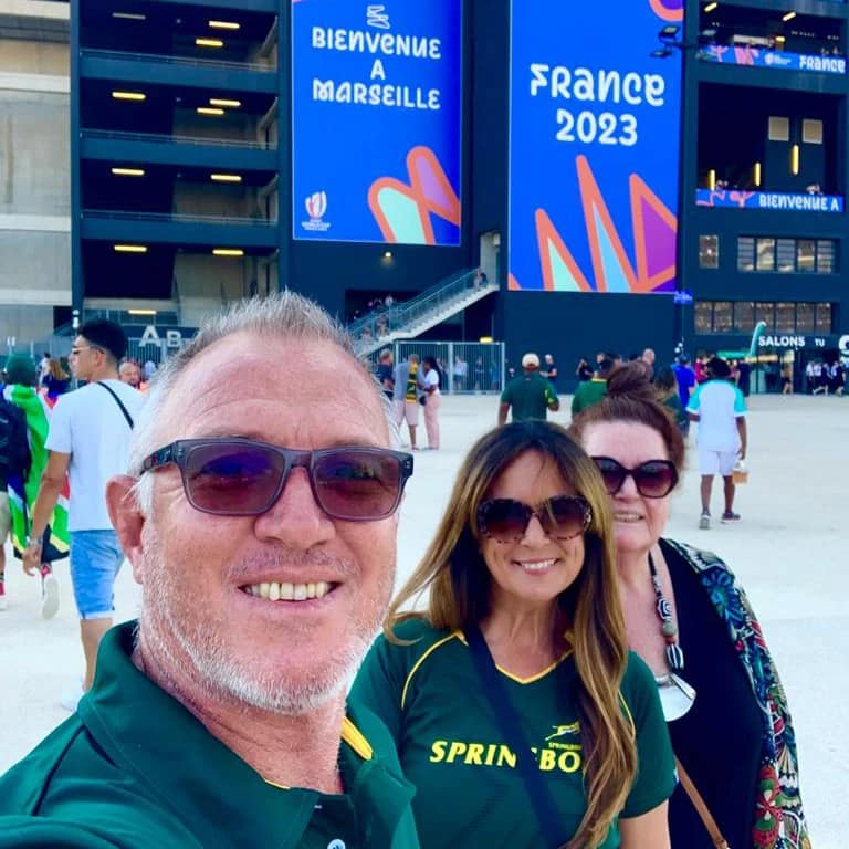 Rob Herring family supporting Springboks too