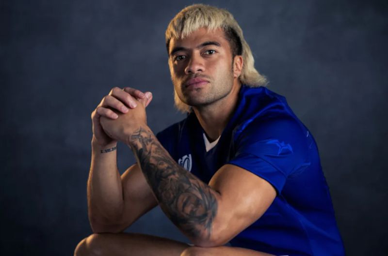 Rugby World Cup Samoa's flying mullet