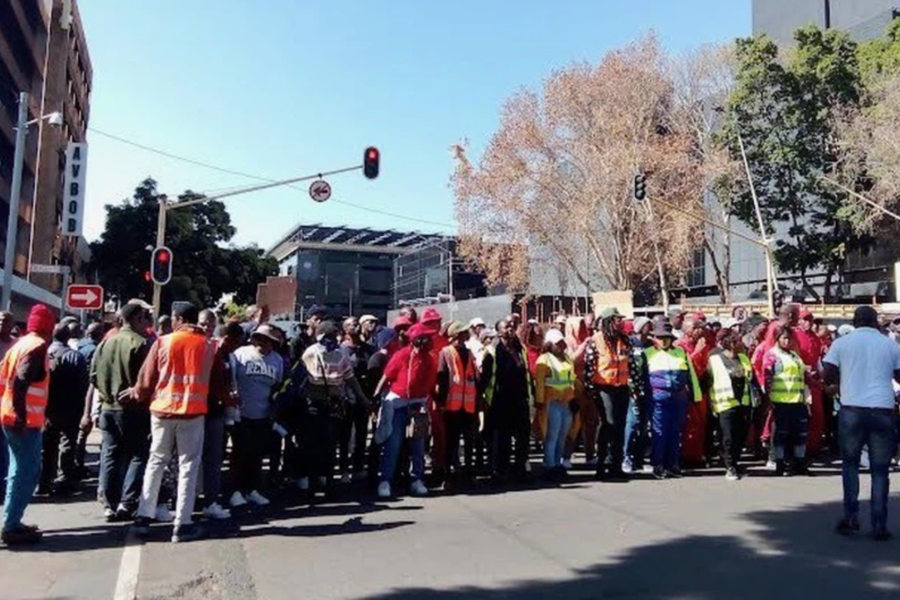 Zimbabwean nationals' march