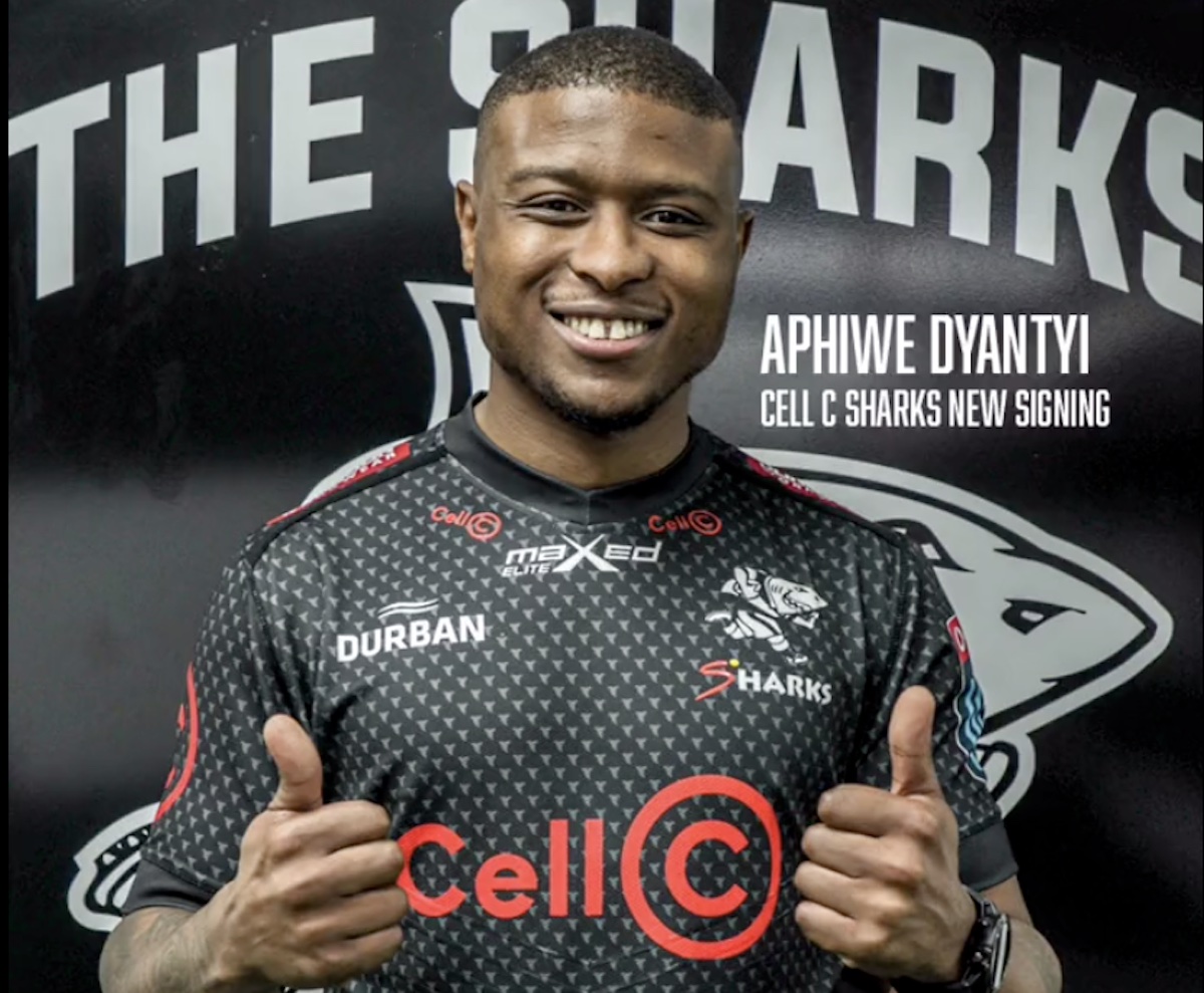 Aphiwe Dyantyi Cell C Sharks
