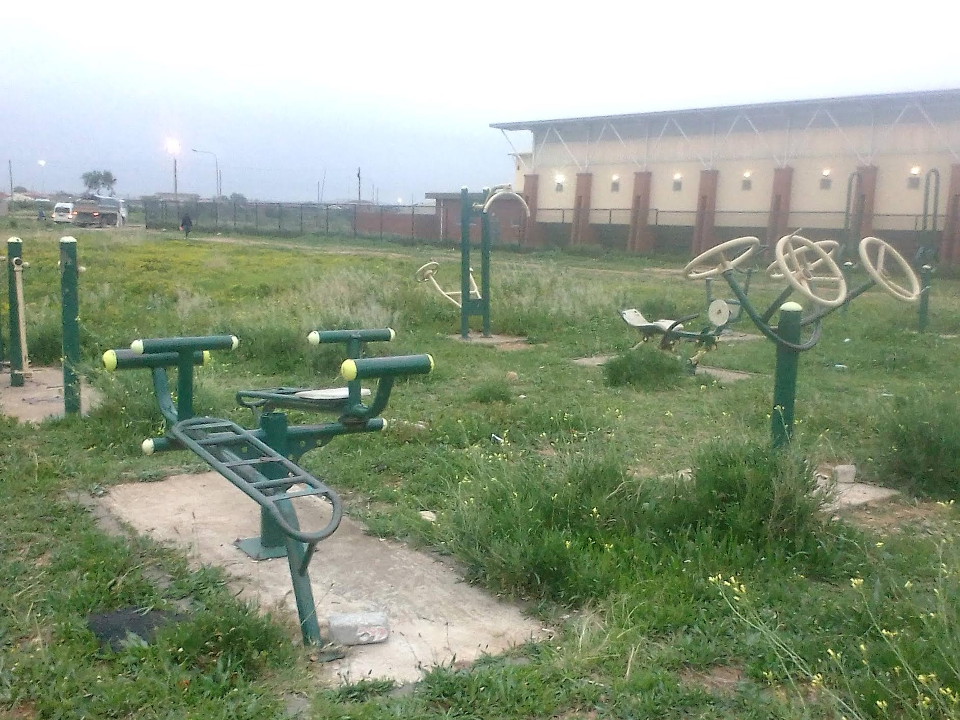 Public gymnasium often used in shaping up summer bodies in Motherwell Township in Nelson Mandela Bay, Eastern Cape. Photo by Godfrey Sigwela