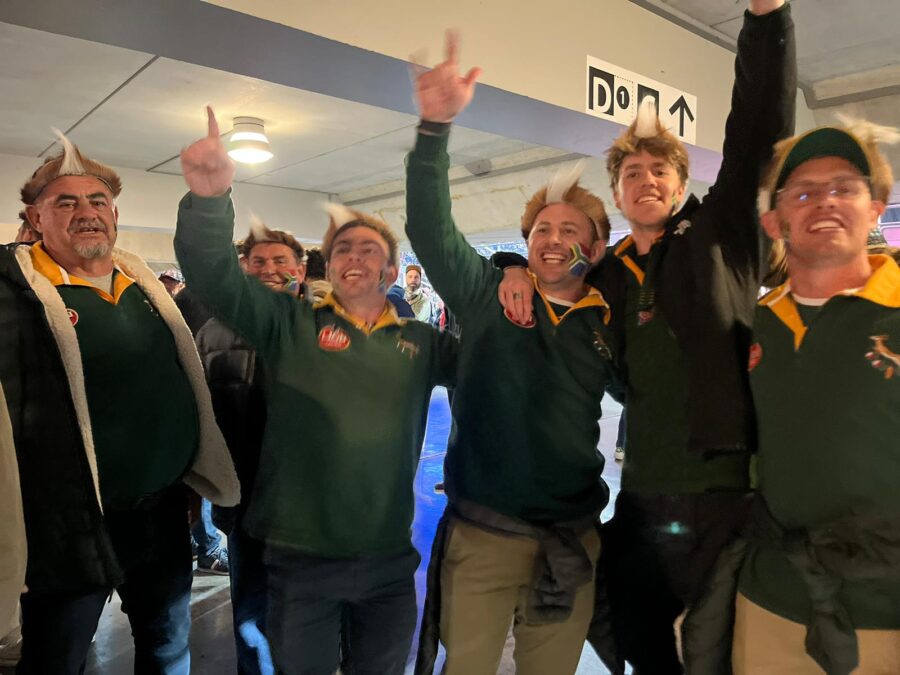 Springbok fans in Paris