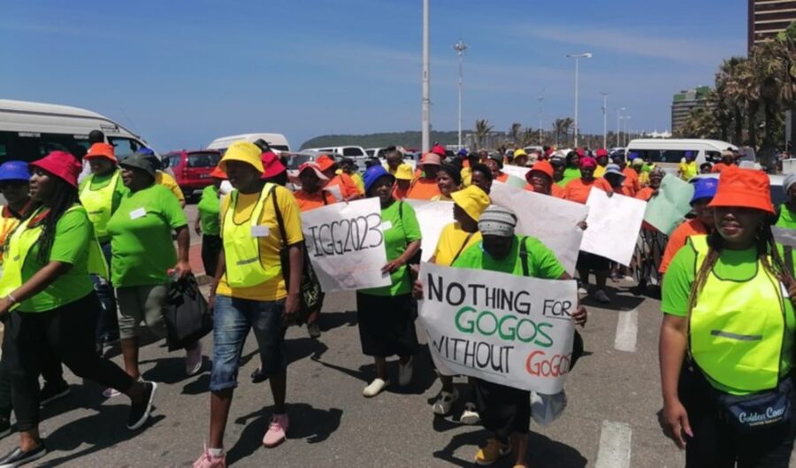 grannies march in Durban to demand better healthcare and housing