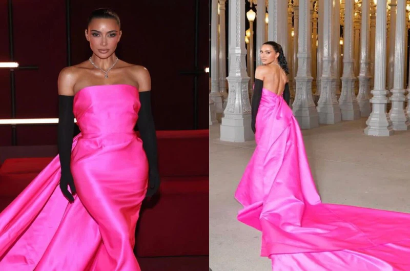 Kim Kardashian: Pink dress fashion flair or faux pas? - SAPeople