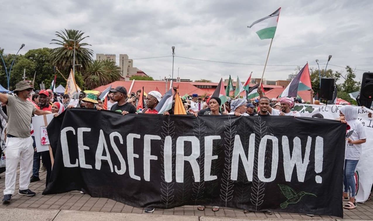 Solidarity demonstrations with Palestinians held in Joburg and Cape Town