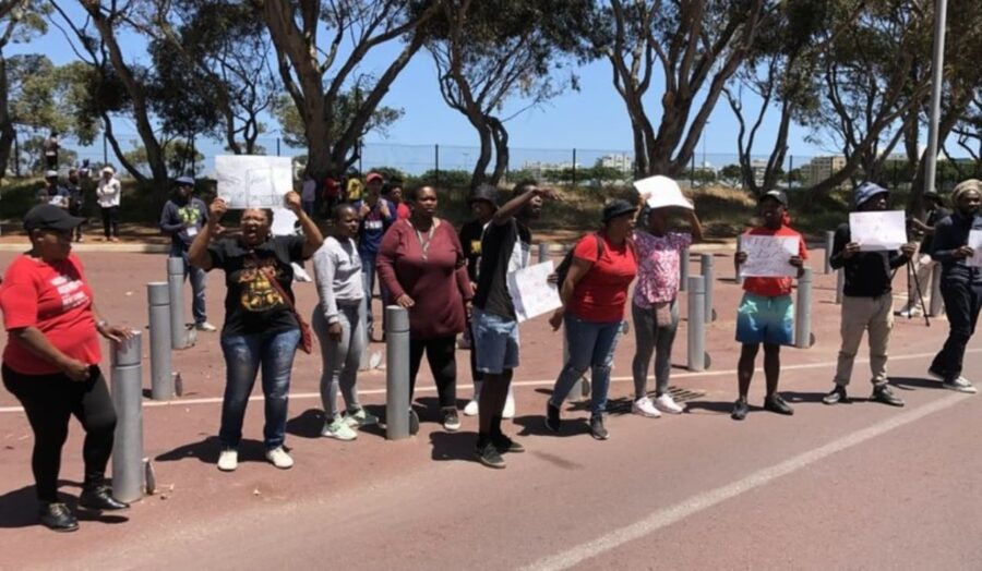 Activists protest at City of Cape Town auction