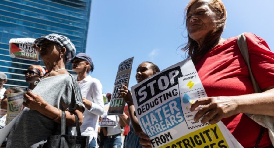 Picket against “water apartheid”