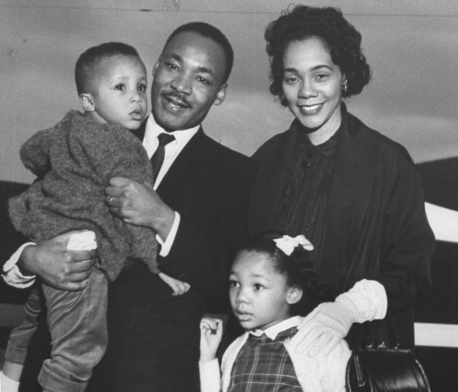 Martin Luther King, Coretta Scott King, Martin Luther Kin III, Yolanda King. Marin Luther King's son