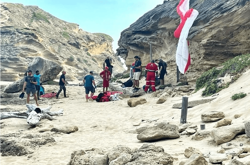 German tourist paraglider accident