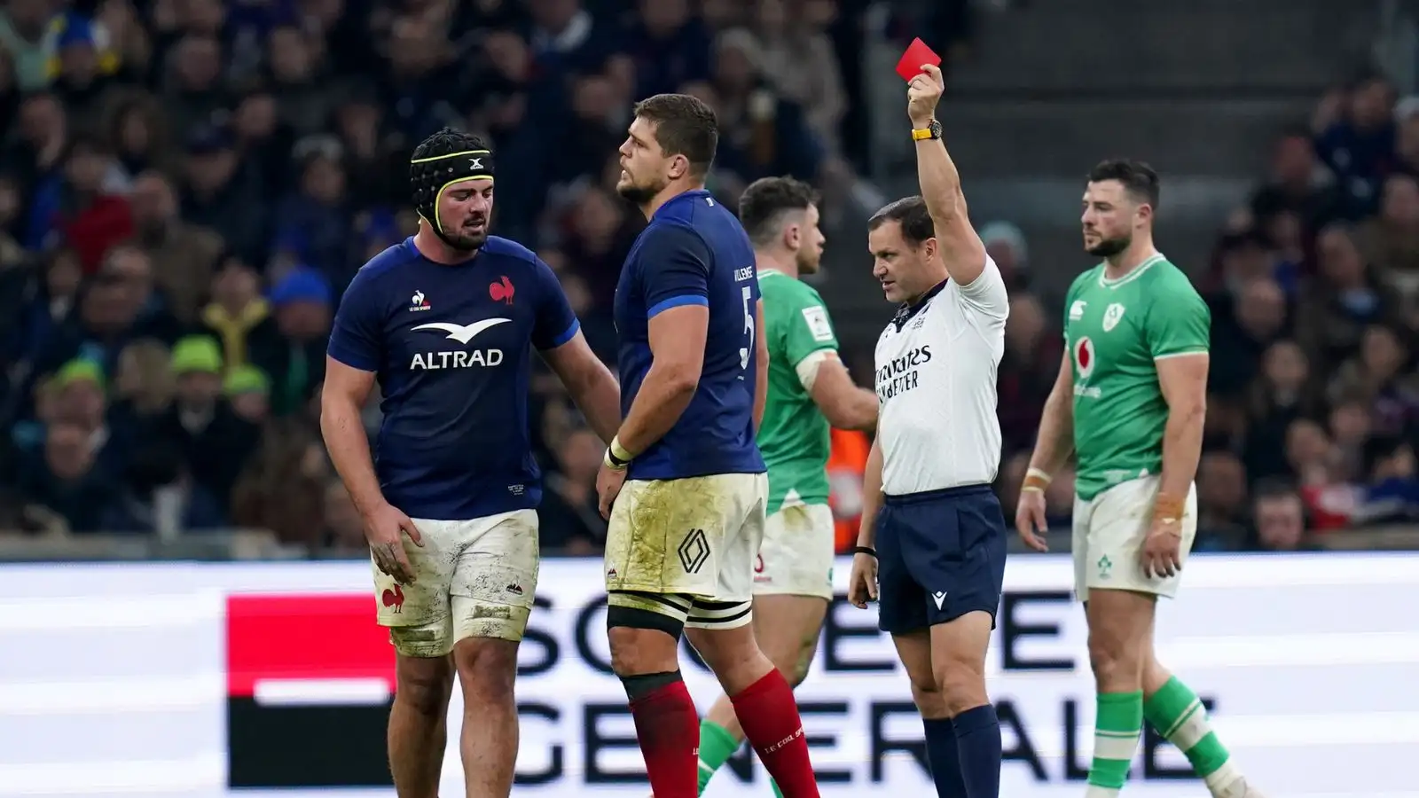 Paul Willemse, France vs Ireland. Six Nations
