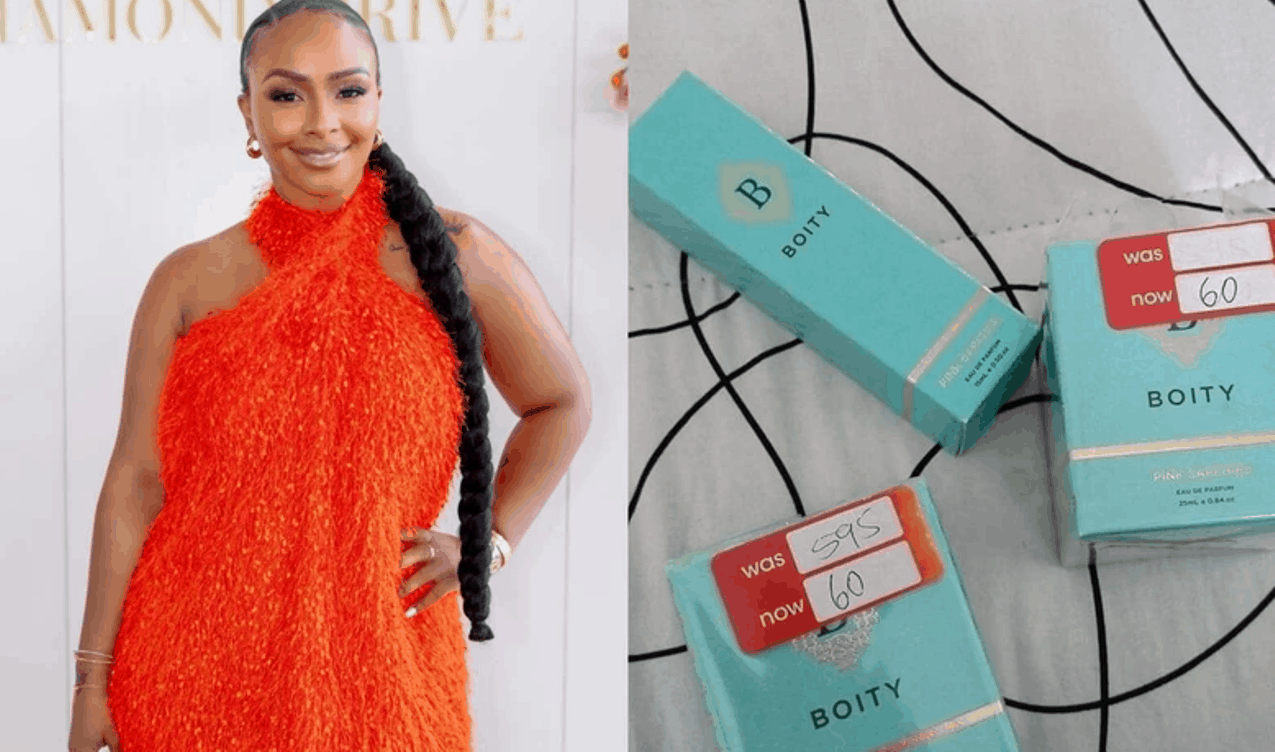 Boity addresses drastic price drop on her perfume line