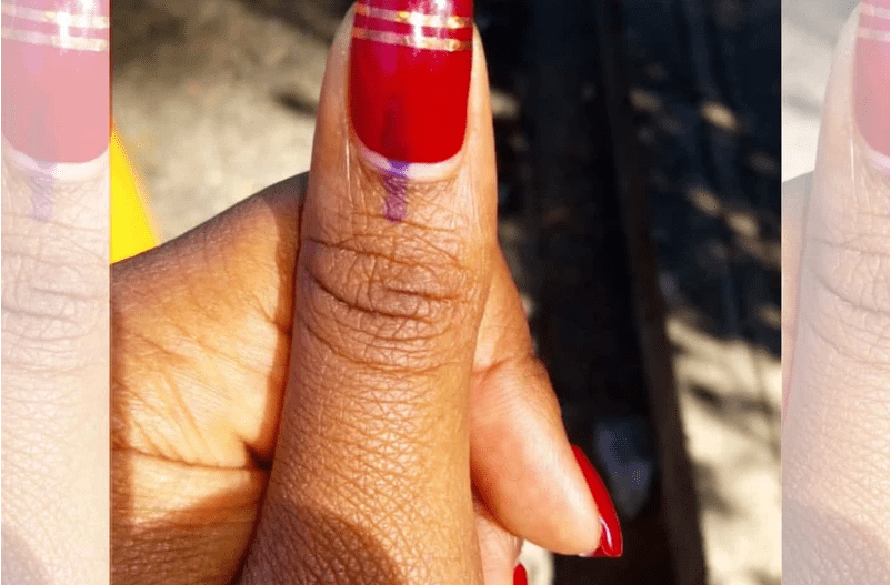 elections ink on thumb
