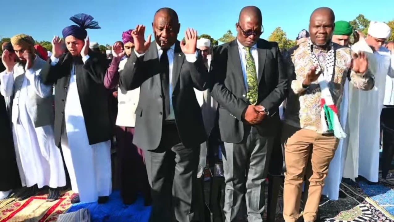 President Ramaphosa praised for participating in Eid prayers