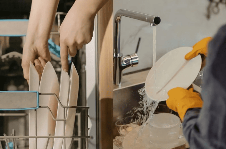 Water use comparison between dishwasher and washing by hand