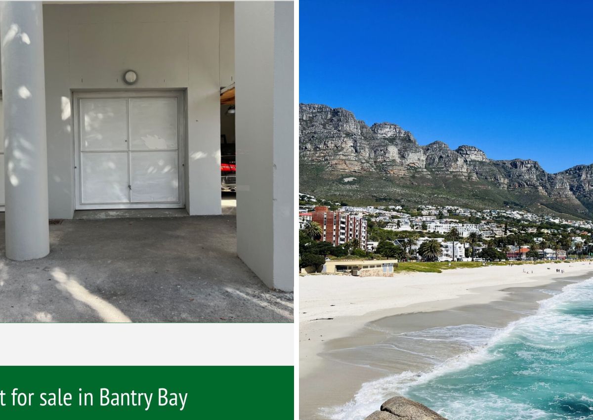 A property listing of a R2 million garage in Bantry Bay has gone viral.