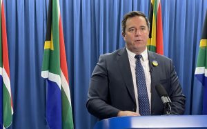 DA leader and Agriculture minister John Steenhuisen