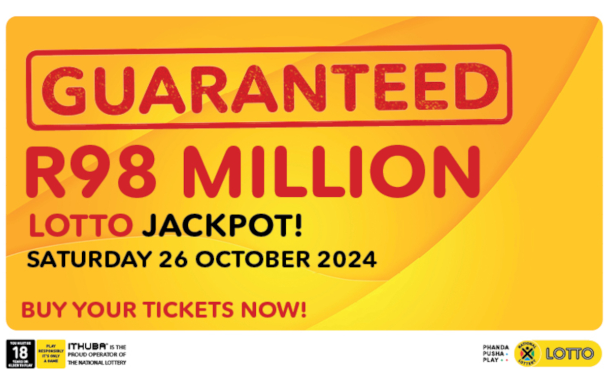 Lotto R98 million jackpot ITHUBA