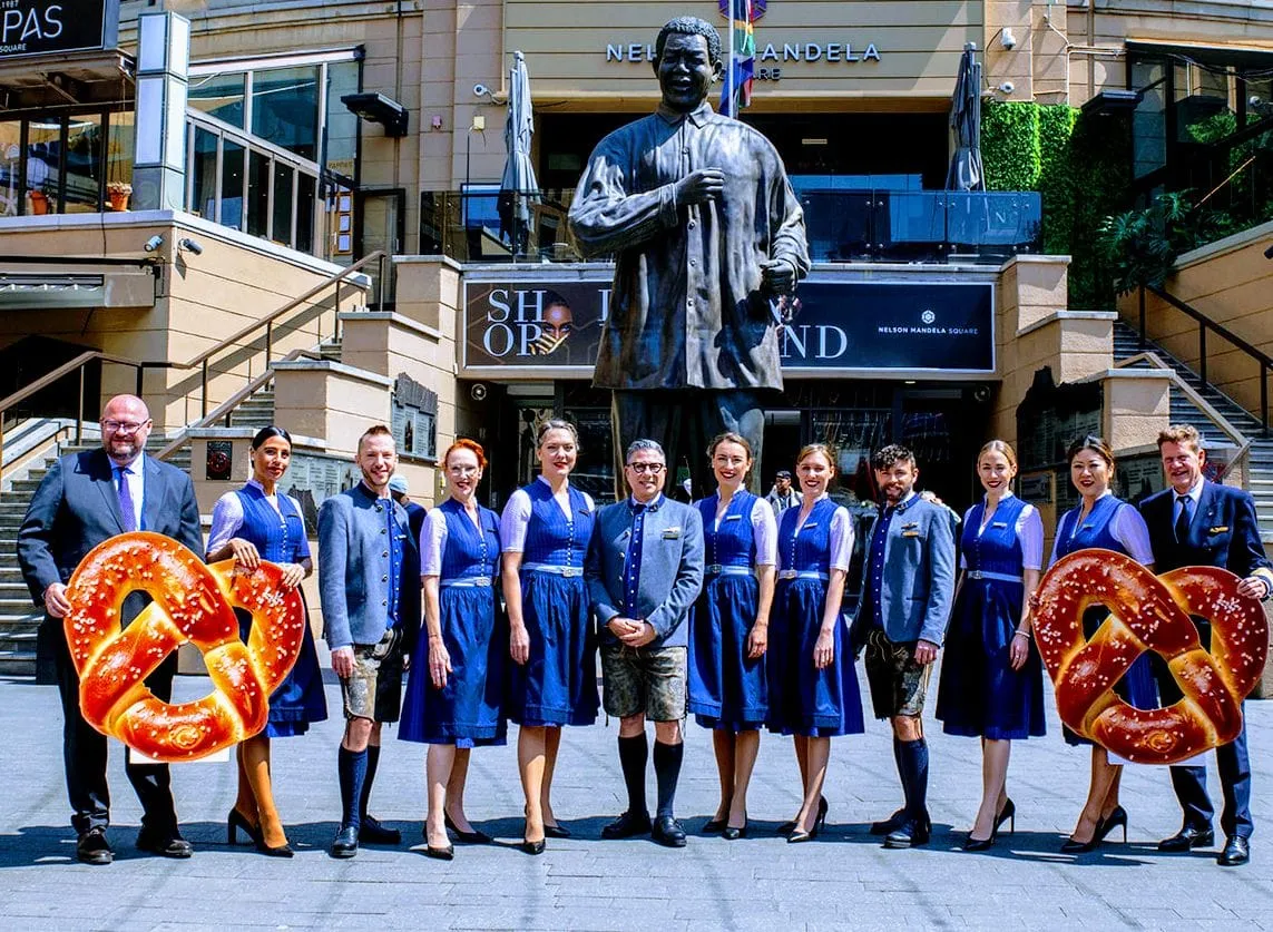 In celebrating the iconic Oktoberfest, currently taking place in Munich, a Lufthansa crew wearing traditional attire from the Bavaria region flew into Johannesburg this week.