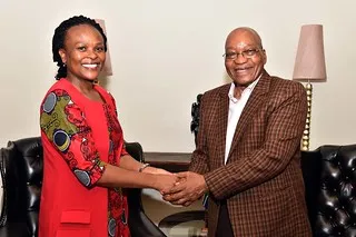 Busisiwe Mkhwebane and former president Jacob Zuma.