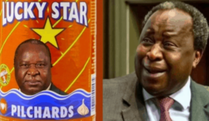 Tito Mboweni loved spending time in the kitchen preparing Lucky Star pilchards.