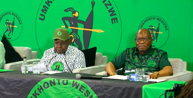 John Hlophe and MK Party leader Jacob Zuma.